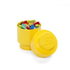 LEGO úložný box kulatý 123 x 183 mm - žlutá