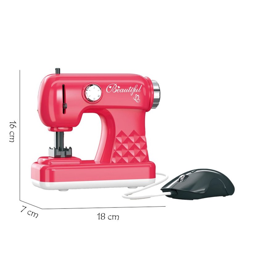 Dětský šicí stroj a žehlička