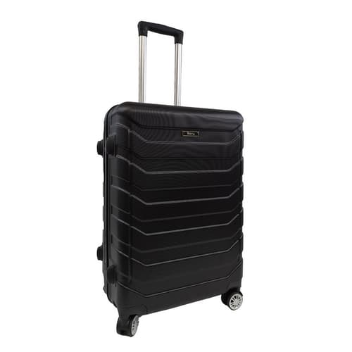 Bavy Cestovní kufr skořepinový 24" Ribs Black