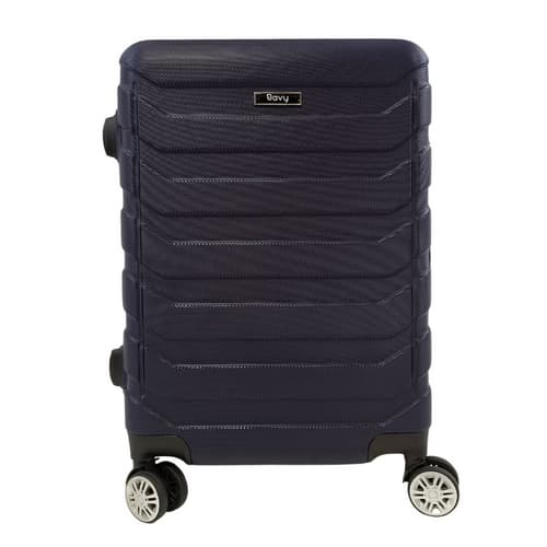 Bavy Cestovní kufr skořepinový 20" Ribs  Navy