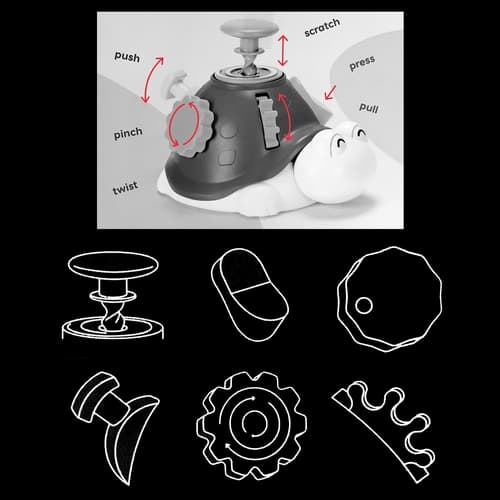 Bavytoy Montessori motorická želva