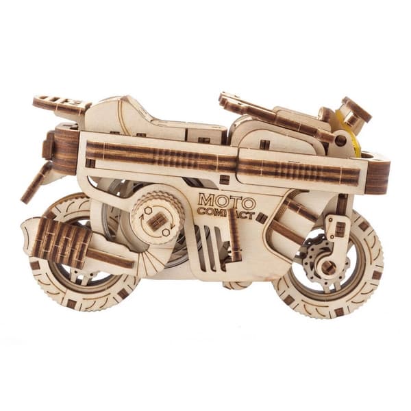 Ugears 3D dřevěné mechanické puzzle Skládací skútr