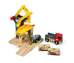 Brio 33280 Překladiště s vagónkem a nákladním autem