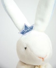 Doudou Dárková sada - králíček námořník s muchláčkem 10 cm