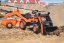 Falk Traktor šlapací Kubota M7171 oranžový s přední i zadní lžící