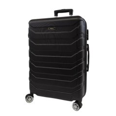 Bavy Cestovní kufr skořepinový 24" Ribs Black