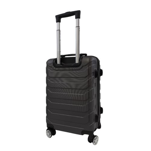 Bavy Cestovní kufr skořepinový 20"  Ribs Dark grey