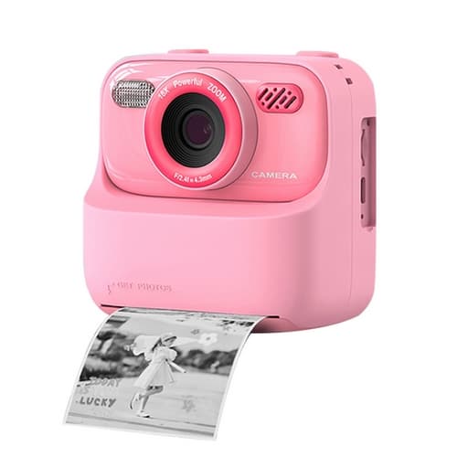 Růžový foťák s termotiskem + 32GB karta zdarma