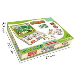 Bavytoy Magnetická tabulka farma - sada s magnetkami