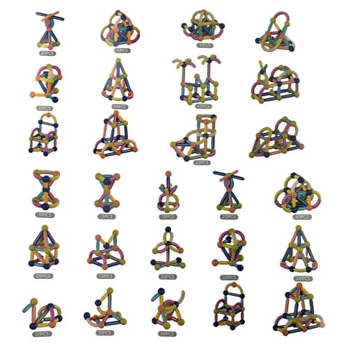 Magnetická stavebnice 60 ks Sticks