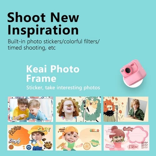 Růžový foťák s termotiskem + 32GB karta zdarma