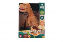 Plyš T-Rex zvukový 38 cm hnědý