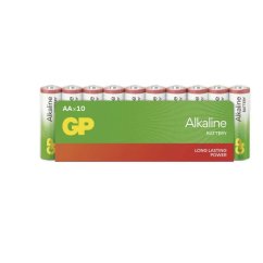 Tužková baterie GP Alkaline AA (LR6), 10 ks