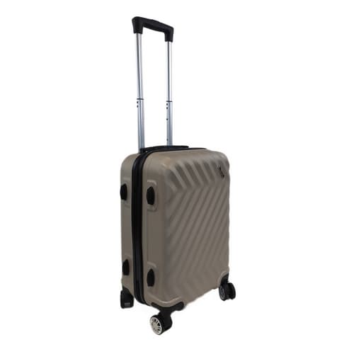 Bavy Cestovní kufr skořepinový 20" Waves Gold beige