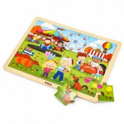 Dřevěné puzzle 24 dílků - podzim