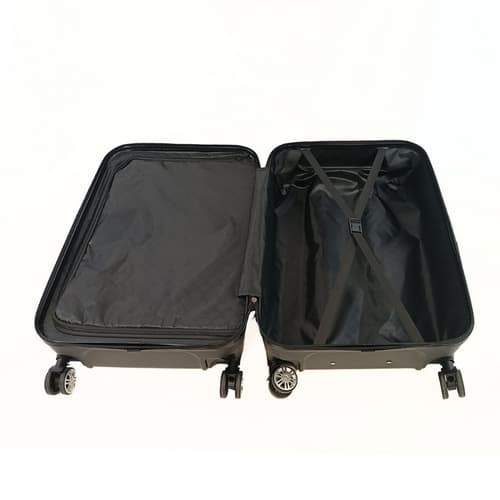 Bavy Cestovní kufr skořepinový Diamond Black - set 3 ks