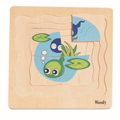 Woody Puzzle na desce Vývoj žáby