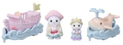 Sylvanian Families - Mořská vozítka a baby figurky v zábavném parku