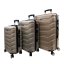 Bavy Cestovní kufr skořepinový Ribs Gold beige - set 3 ks