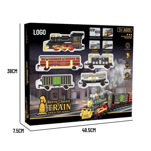 Parní vlak se světlem a zvuky