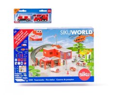SIKU World 5508 - požární stanice s hasičskými auty