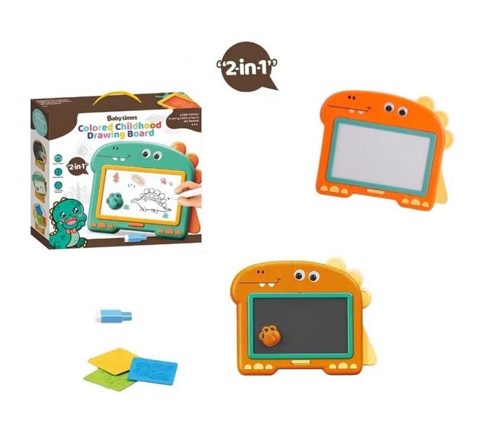Bavytoy Kreslící a magnetická tabulka 2v1 oranžová