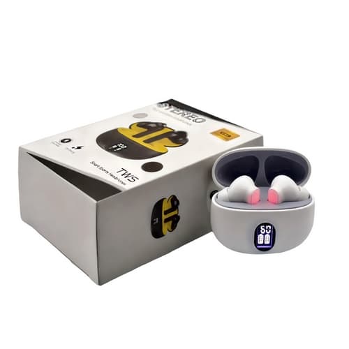 Bluetooth sluchátka s mikrofonem bílé