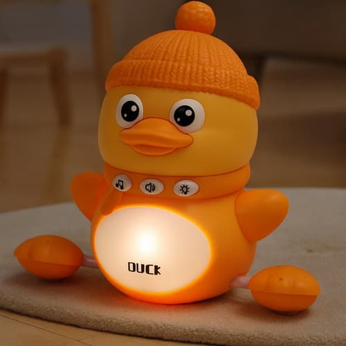 Chodící kačenka s mláďaty