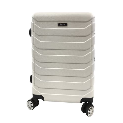 Bavy Cestovní kufr skořepinový 20" Ribs White
