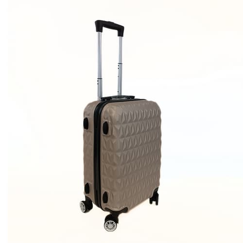 Bavy Cestovní kufr skořepinový 20" Diamond Gold beige