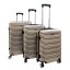 Bavy Cestovní kufr skořepinový Ribs Gold beige - set 3 ks