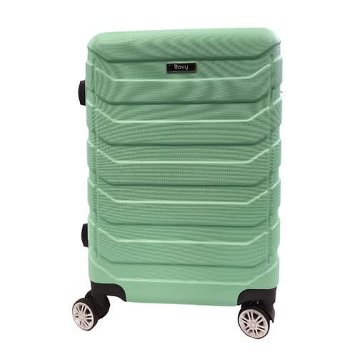 Bavy Cestovní kufr skořepinový 20"  Ribs Light green