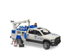 Bruder 2509 Terénní auto RAM s otočným majákem a hydraulickou rukou