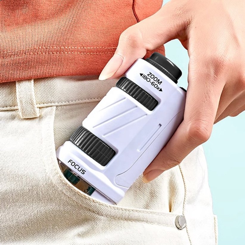 Dětský mini přenosný mikroskop