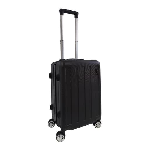 Bavy Cestovní kufr skořepinový 20" Stripes Black