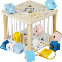 Dřevěná senzorická kostka