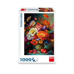 Dino Puzzle Květiny ve váze 1000 dílků
