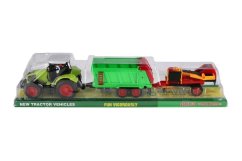 Traktor s vlekem a pásem 56cm na setrvačník