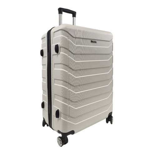 Bavy Cestovní kufr skořepinový 28" Ribs White