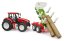 Bruder 3453 ROADMAX traktor s vyvážecím přívěsem