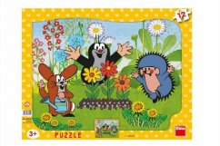 Puzzle Krteček zahradník, 12 dílků - Dino