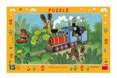 Puzzle Krtek a lokomotiva, 15 dílků - Dino