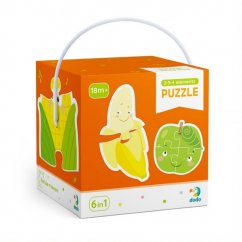 TM Toys Dodo Puzzle 2-3-4 dílků Ovoce a zelenina