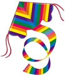 Dětský drak Günther Rainbow 1159, 970 mm