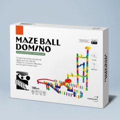 Kuličková dráha a domino 130 ks