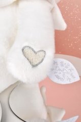 Doudou Dárková sada Plyšový medvídek s dečkou 30 cm béžový