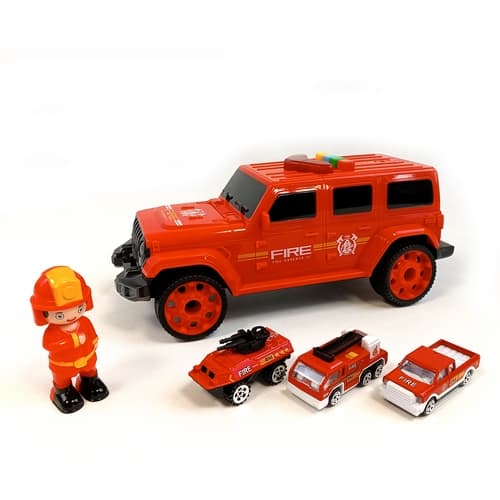 Bavytoy Hasičský jeep s autíčky