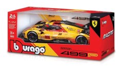 Bburago - RACING, Ferrari 499P - 24h Le Mans Livery 2024, žlutá, 1:24