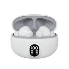 Bluetooth sluchátka s mikrofonem bílé