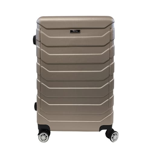 Bavy Cestovní kufr skořepinový 24"  Ribs Gold beige